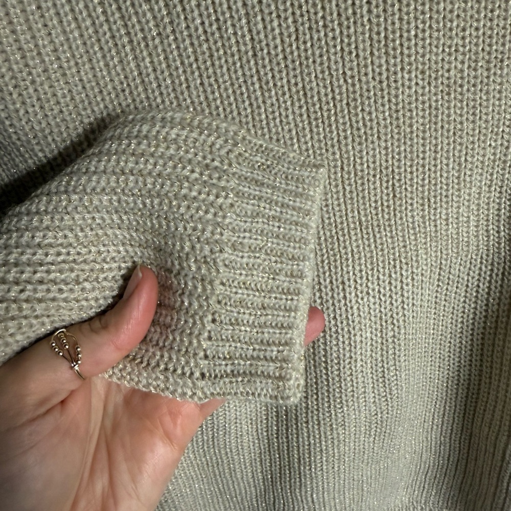 AB Studio | Tan and Gold Sweater | M - Picture 4 of 11